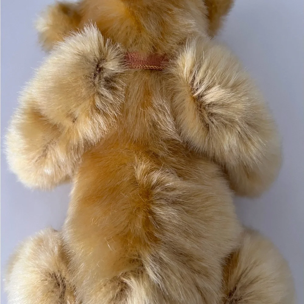Ty Beanie Baby 2000 Classic “Jeeves” TeddyBear Golden Plush Stuffed Rainbow Nose